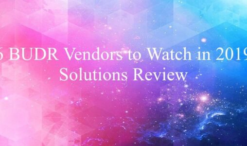 6 BUDR Vendors to Watch in 2019 Solutions Review