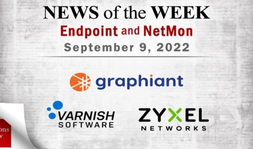 Endpoint Security and Network Monitoring News for the Week of September 9