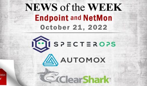 Endpoint Security and Network Monitoring News for the Week of October 21